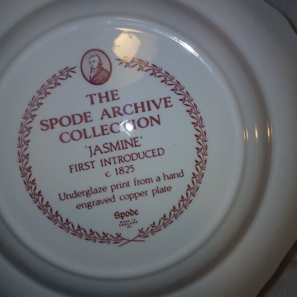 The Spode Archive Collection Jasmine Buffet Dessert Plate 9.5" Ironstone England - Picture 7 of 16